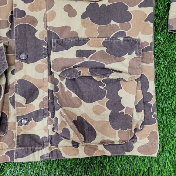 Vintage 80s Field-Line Camo Jacket Medium 23x29 Duck Hunting - Picture 15 of 16